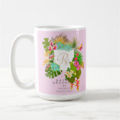 Monogramm des tropischen Gartens Kaffeetasse (Links)