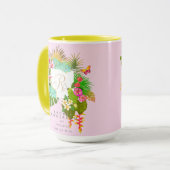 Monogramm des tropischen Gartens Tasse (Vorderseite Links)