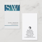 Monogramm des Videographen Visuell Arts Visitenkarte (Vorne/Hinten)