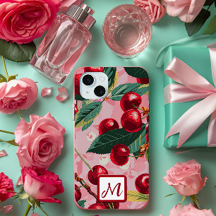 Monogramm des Vintagen rosa Pops Case-Mate iPhone Hülle