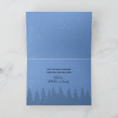 Monogramm des Vintagen Weihnachtswagens Feiertagskarte (Innenseite)