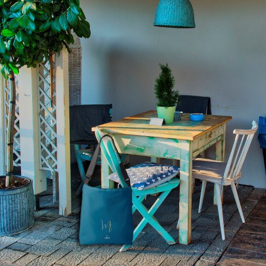 Monogramm des Wasserfarbstoffs M Krankenschwester  Tragetaschen Mit Langen Trägern