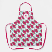 Monogramm des Wassermelonmusters in Scheiben Schürze (Vorderseite)