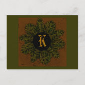 Monogramm Design 03, Postkarte (Vorderseite)