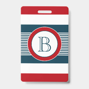 Monogramm-Design Ausweis