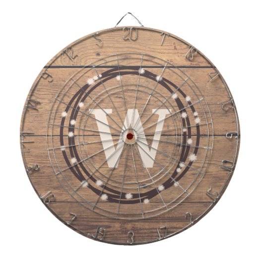 Monogramm-Design Dartscheibe (vorne)