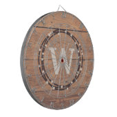 Monogramm-Design Dartscheibe (Vorderseite Links)