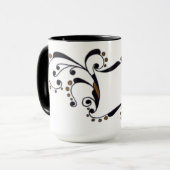 Monogramm Design fügen Sie Ihren Initial/Namen/etc Tasse (Vorderseite Links)