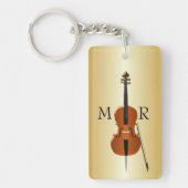 Monogramm Design für Cello Schlüsselanhänger (Vorderseite)