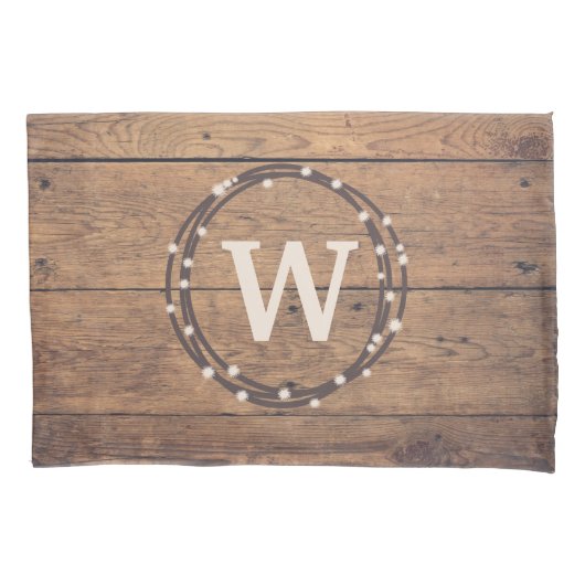 Monogramm-Design Kissenbezug (Vorderseite)