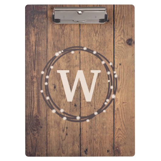 Monogramm-Design Klemmbrett (Vorderseite)