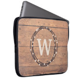 Monogramm-Design Laptopschutzhülle (Vorne Rechts)