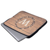 Monogramm-Design Laptopschutzhülle (Vorne Knopf)