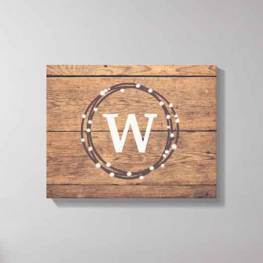 Monogramm-Design Leinwanddruck (Vorderseite)