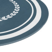 Monogramm-Design Schneidebrett (Ecke)