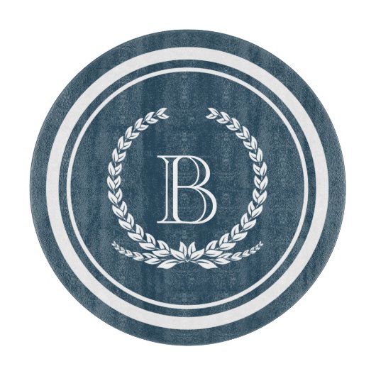 Monogramm-Design Schneidebrett (Vorderseite)