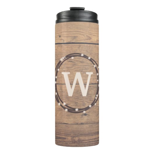 Monogramm-Design Thermosbecher (Vorderseite)