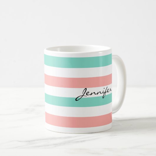 Monogramm-Designer-Kaffeetasse Kaffeetasse (VorderseiteRechts)