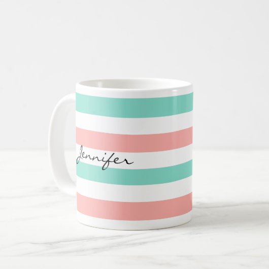 Monogramm-Designer-Kaffeetasse Kaffeetasse (Vorderseite Links)