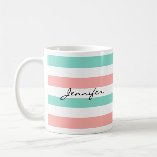 Monogramm-Designer-Kaffeetasse Kaffeetasse (Links)