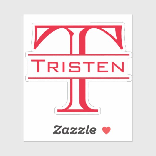 Monogramm Die Custom Personalisiert Aufkleber schn (Blatt)