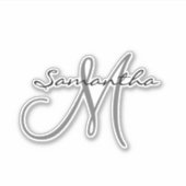 Monogramm Die Custom Personalisiert schneiden Aufkleber (Vorderseite)