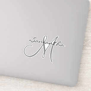 Monogramm Die Custom Personalisiert schneiden Aufkleber