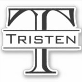 Monogramm Die Custom Personalisiert schneiden Aufkleber (Vorderseite)