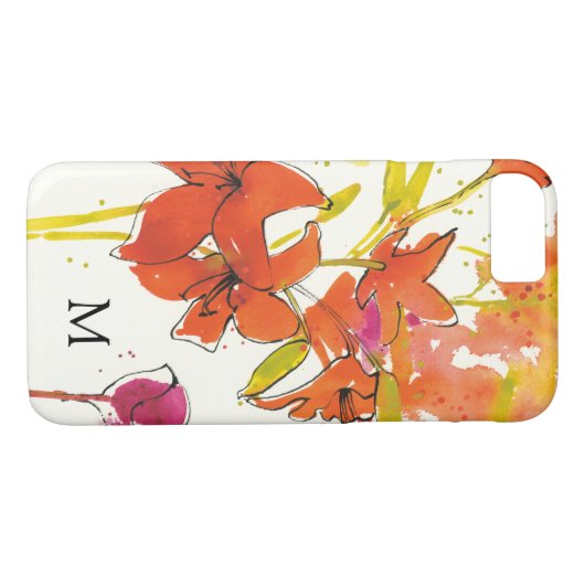 Monogramm | die Pflaume von Patty Case-Mate iPhone Hülle (Rückseite (Horizontal))