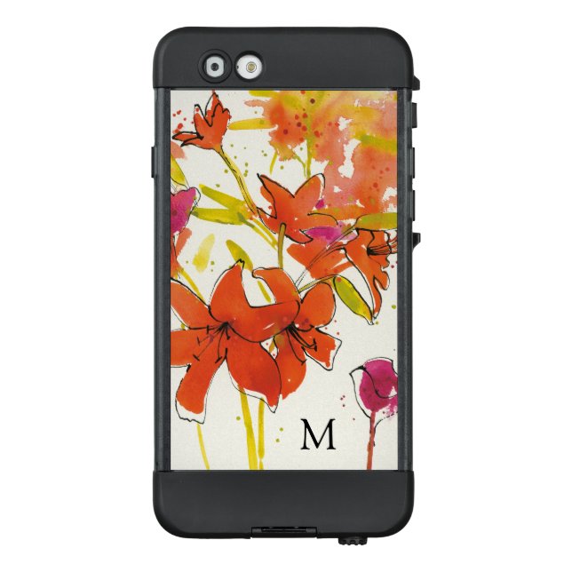 Monogramm | die Pflaume von Patty LifeProof iPhone Hülle (Rückseite)