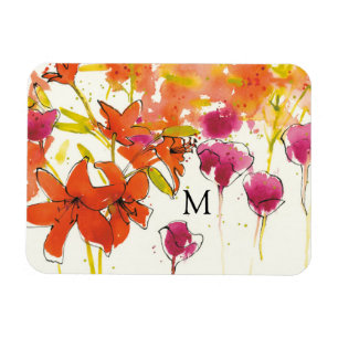 Monogramm   die Pflaume von Patty Magnet