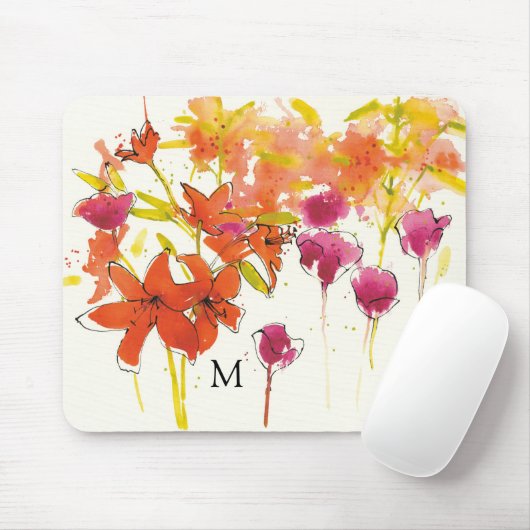 Monogramm | die Pflaume von Patty Mousepad (Mit Mouse)