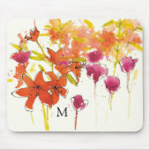 Monogramm | die Pflaume von Patty Mousepad (Vorne)