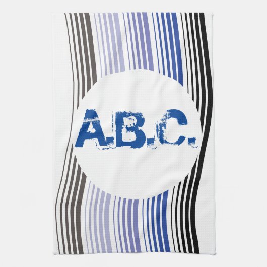 Monogramm dieses lustige Handtuch (Vertikal)