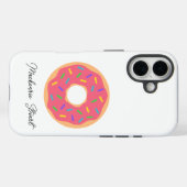 Monogramm Donut Pink Niedlich Case-Mate iPhone Hülle (Rückseite (Horizontal))
