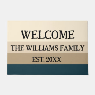 Monogramm Doormat für personalisierte Familienname Fußmatte