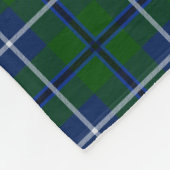 Monogramm-DouglasTartan Fleecedecke (Ecke)
