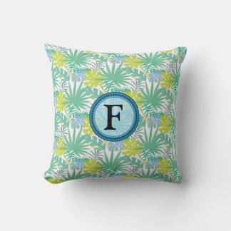 Monogramm-Drehkissen für das tropische Design Kissen