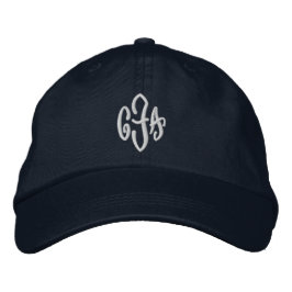 Monogramm: Drei erste Monogramm Bestickte Baseballkappe