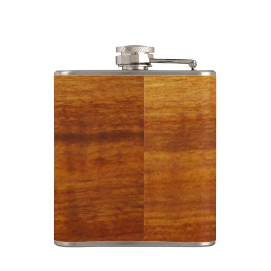 Monogramm ~ Druckholzstruktur Flachmann (Rückseite)