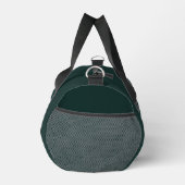 Monogramm Dunkelgrün Stylisch Modern Minimalistisc Duffle Bag (Rechts)