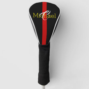 Monogramm-dünne rote Linie Golf Headcover