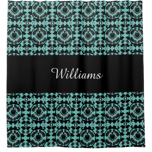 Monogramm Duschvorhang (Vorderseite)