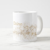 Monogramm "E" Jumbo-Mug Suppe Eiscreme Jumbo-Tasse (Vorderseite Rechts)