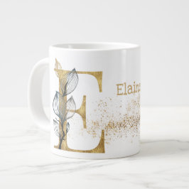 Monogramm "E" Jumbo-Tasse-Suppeneis Jumbo-Tasse
