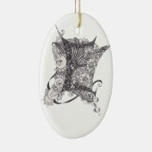 Monogramm E Keramik Ornament (Rechts)