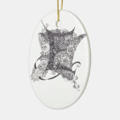 Monogramm E Keramik Ornament (Links)