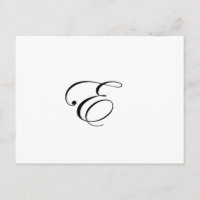 Monogramm E Schwarz
