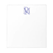 Monogramm Editor für beliebige farbübergreifende I Notizblock (Vorderseite)