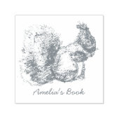 Monogramm Eichhörnchen Dieses Buch gehört Permastempel (Design)